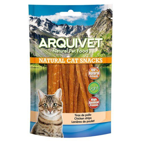 Natural Cat Snack Tiras para gatos sabor Pollo, , large Imagen numero 1