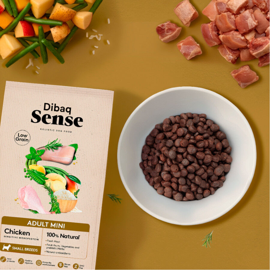 2 kg Dibaq Sense Low Grain Adult Mini Pollo Pienso para perros, , large Imagen numero 2