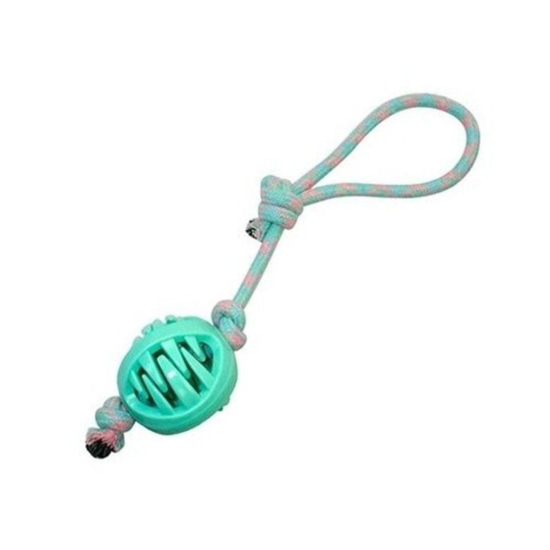 DZL pelota de juguete con cuerda verde para perros, , large image number null