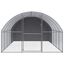 VidaXL Gallinero Exterior plateado, , large indicador imagen numero 2