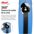Flexi New Classic Correa Extensible Azul para perros, , large image number null