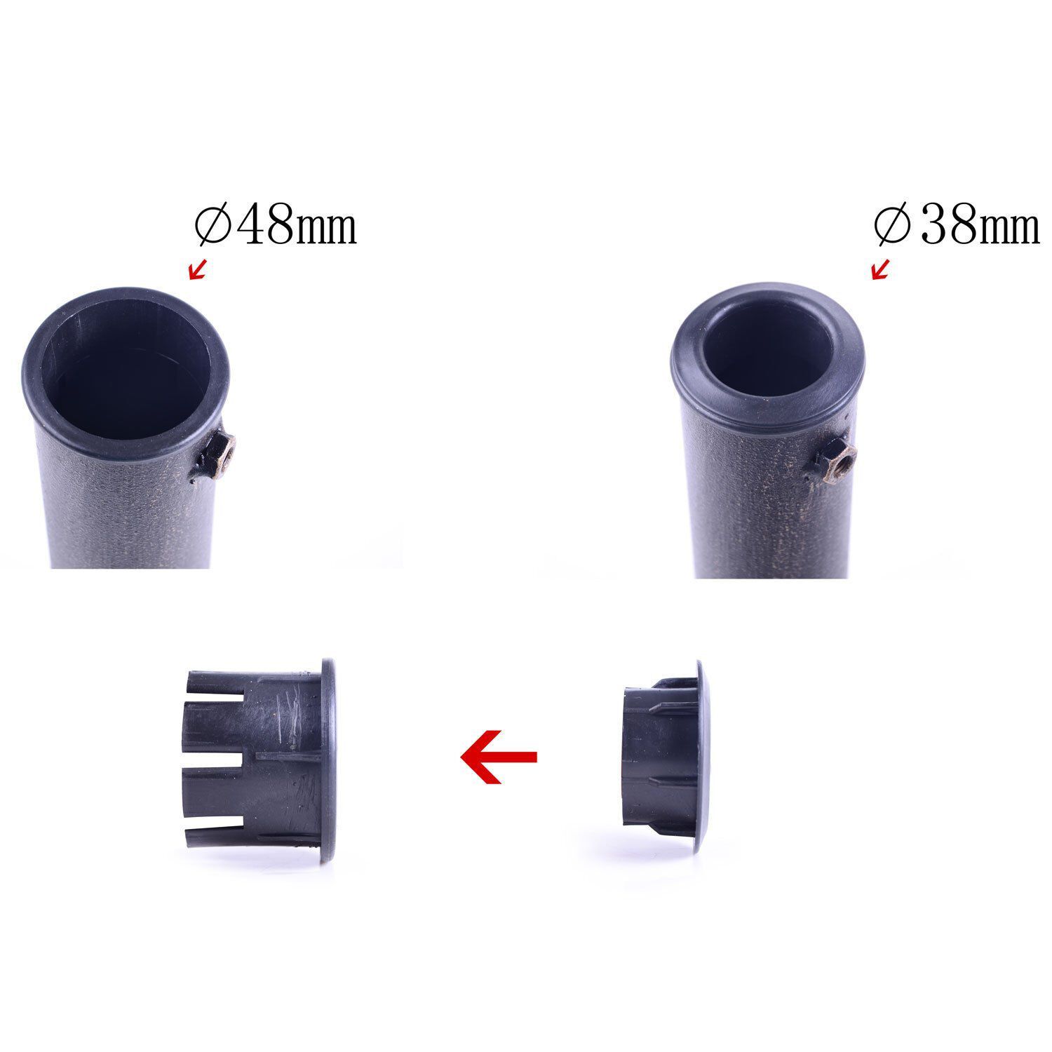 Outsunny Base para Sombrilla de Jard&iacute;n Peso Neto 12 kg Soporte de Parasol Redondo de Resina para Postes de 38mm/48mm para Terraza Patio Exterior &Oslash;44x34 cm Bronce, , large Imagen numero 4