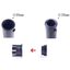 Outsunny Base para Sombrilla de Jardín Peso Neto 12 kg Soporte de Parasol Redondo de Resina para Postes de 38mm/48mm para Terraza Patio Exterior Ø44x34 cm Bronce, , large indicador imagen numero 4