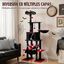 COSTWAY 178 cm &Aacute;rbol Rascador para Gatos de Estilo G&oacute;tico | con Casita, Plataforma, Hamaca, Postes Rascadores de Sisal y Bola Colgante, Torre para Gatos de 6 Niveles para Varios Gatitos, , large indicador imagen numero 3