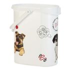 Almacenador de comida con asa para perros color Blanco, , large image number null