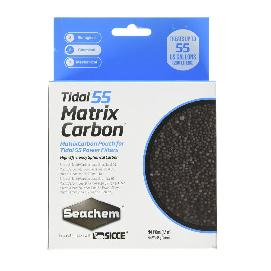Seachem Matrix Tidal Carbón Activo para filtro de acuarios