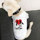 Camiseta ¨I love my human¨personalizable para perros color Blanco, , large image number null