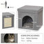PawHut Casa para Gatos Gris, , large indicador imagen numero 3