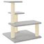 vidaXL Rascador para gatos con postes de sisal gris claro 61 cm, , large indicador imagen numero 1