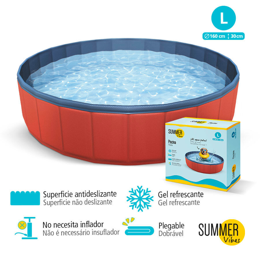 Summer Vibes Piscina Roja para perros thumbnail