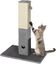 COSTWAY Rascador para Gatos con Juguete, Poste Rascador para Gatos con 79 cm de Altura, Ara&ntilde;ador para Gatos con Cuerda de Sisal y Plataforma de Masaje, Rascador de Madera de Ingenier&iacute;a, Gris, , large indicador imagen numero 1
