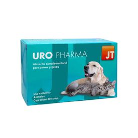 URO PHARMA 60 comprimidos suplemento que apoya la funci&oacute;n renal y salud urinaria en perros y gatos