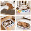 Nobleza Rascador para Gatos 4 en 1, Centro de Actividades de Cart&oacute;n Corrugado con Cama Ovalada, Caja de Juego, Bolas de Juguete y Hierba Gatera, Tabla de Rascar de Alta Densidad, , large indicador imagen numero 2