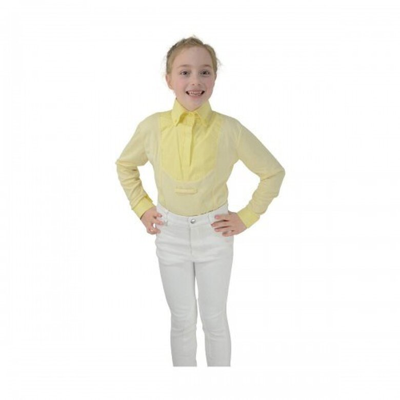 Camisa manga larga infantil para hípica Dedham color Amarillo, , large image number null