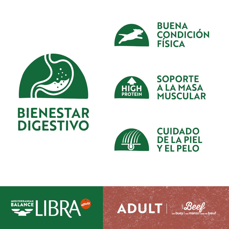 Libra Adult Buey pienso para perros thumbnail