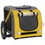 vidaXL Remolque bicicleta para perros hierro tela Oxford amarillo gris, , large indicador imagen numero 8