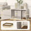 PawHut Mueble para Arenero Blanco, , large indicador imagen numero 3