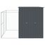 vidaXL Caseta perros con corral acero galvanizado gris 214x1069x181 cm, , large indicador imagen numero 8