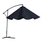 Parasol de exterior Outsunny para jardín color Negro, , large image number null