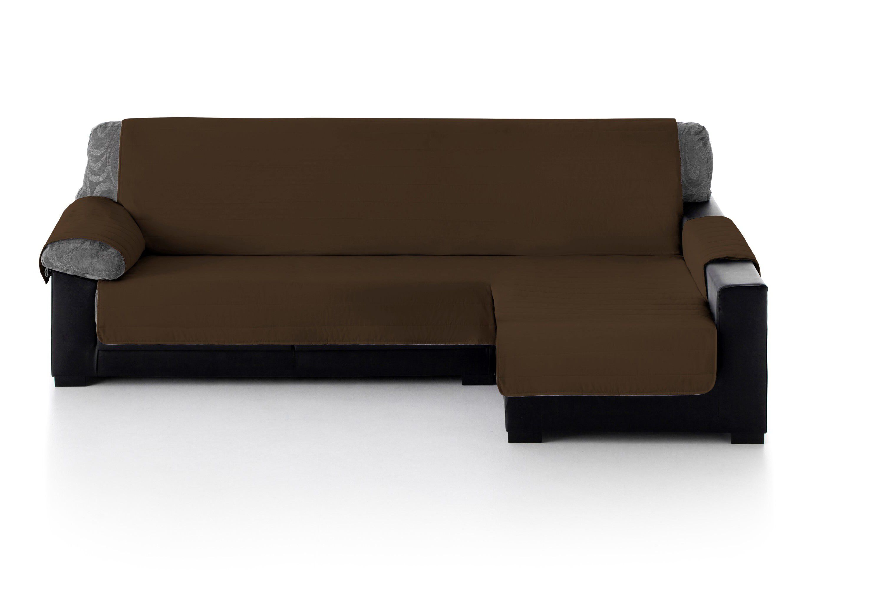 Cubre Sofa Acolchado Chaise Longue Derecho color Chocolate, , large Imagen numero 3
