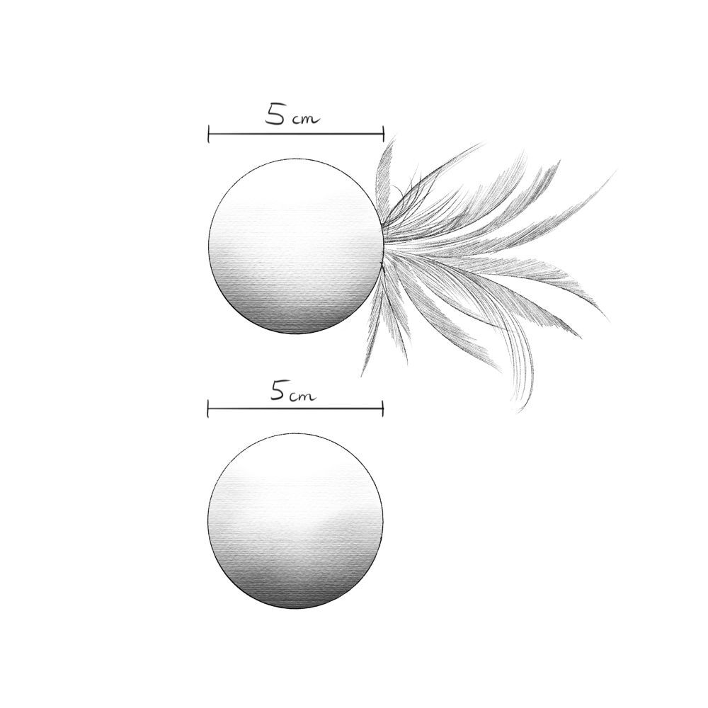 Pelota para gato de fieltro de lana artesanal Tepee-Ball, , large Imagen numero 3