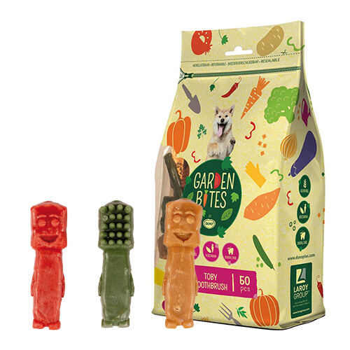 DUVO GARDEN BITES VEGGIE TOBY TOOTHBRUSH (BLISTER T-S 5 CM 500 GR ( 50 UNI )), , large Imagen numero 1