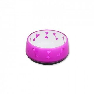 Comedero Dog Love para perros color Rosa