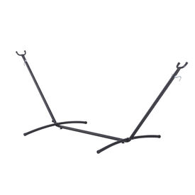 Outsunny Soporte Ajustable negro de hamacas para jardín