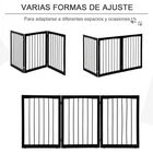 Pawhut barrera de seguridad portátil y plegable para perros, , large image number null