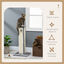 PawHut Poste Rascador para Gatos Altura 81 cm Rascador para Gatos Arañador para Gatos con Poste de Sisal y Bola Colgante 41x41x81 cm Gris, , large indicador imagen numero 4