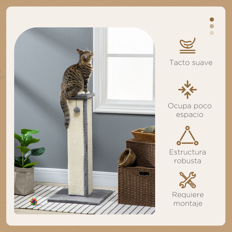 PawHut Poste Rascador de Sisal para gatos thumbnail