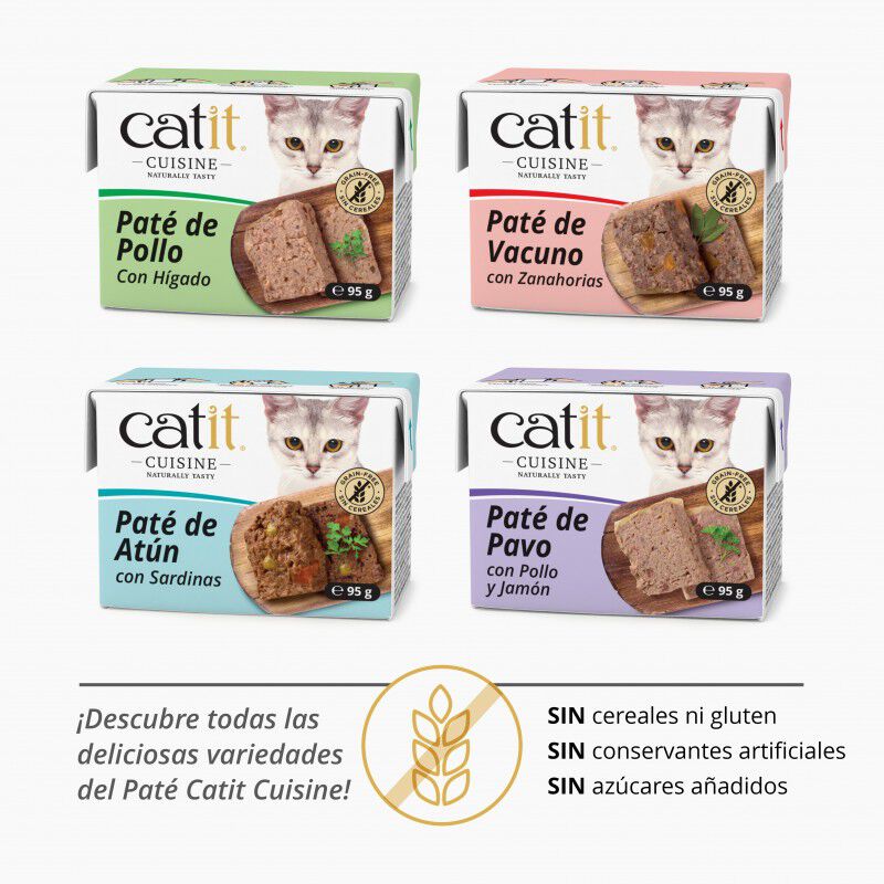 Catit Cuisine Paté Vacuno con Zanahoria para gatos thumbnail