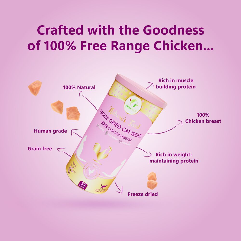 Golosinas liofilizadas para gatos: pechuga de pollo (50 g/1,76 oz), , large Imagen numero 4