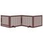 vidaXL Puerta para perros plegable 4 paneles madera álamo marrón 320cm, , large indicador imagen numero 3