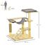 PawHut árbol rascador madera natural para gatos, , large indicador imagen numero 2