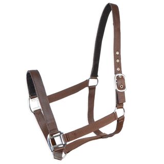 Guarnicioneria Los Nietos Cabezada De Cuadra De Nylon marró Doble Reforzada para caballos