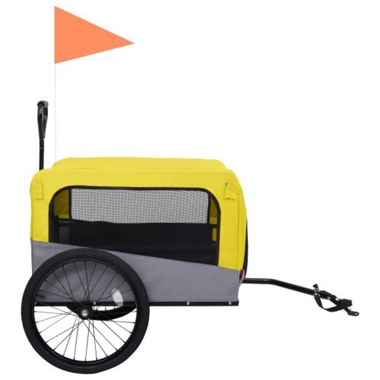 Remolque de bicicleta para mascotas color Amarillo, , large image number null
