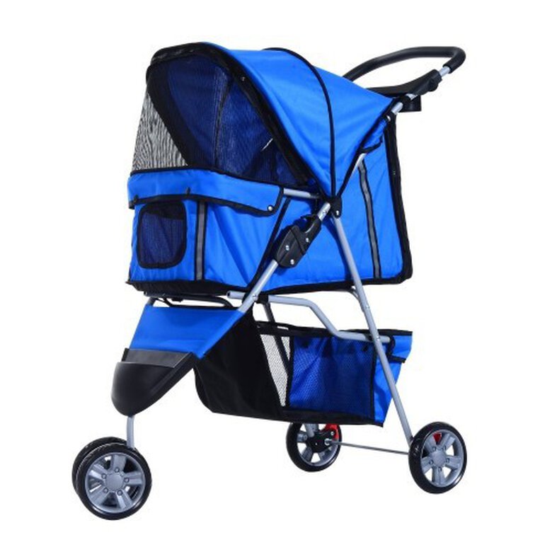 Cochecito plegable PawHut para mascotas color Azul, , large image number null
