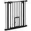 PawHut Barrera de Seguridad para Perros Barrera para Mascotas Extensible con Puerta Pequeño Cierre Automático y Sistema de Doble Bloqueo para Puerta Pasillo Escalera 74-80x76,2 cm Negro, , large indicador imagen numero 1