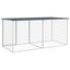 vidaXL Gallinero con techo acero galvanizado antracita 603x98x90 cm, , large indicador imagen numero 16