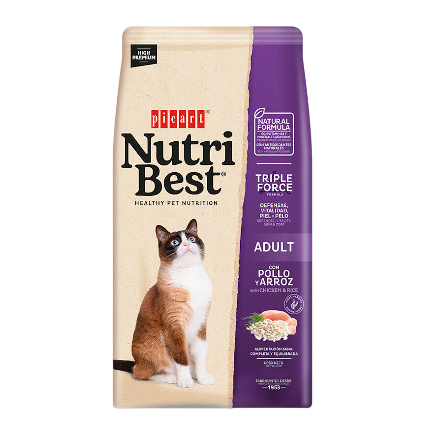 Nutribest Adult Pollo y Arroz pienso para gatos
