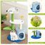 COSTWAY Árbol para Gatos, Torre para Gatos en Forma de Flor con Rascador Cubierto de Sisal, Percha de Felpa en Forma de Hoja, Centro de Actividades para Gatos de Interior, Plataforma Cómoda, , large indicador imagen numero 2