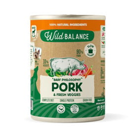 Wild Balance Cerdo lata para perros