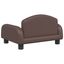 vidaXL Cama para perros de cuero sintético marrón 50x40x30 cm, , large indicador imagen numero 4