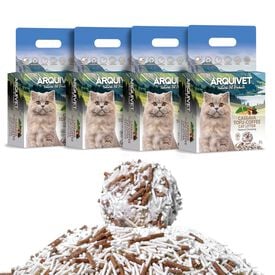 Lecho de Cassava + Tofu + Caf&eacute; para gatos - 6L - Arquivet - Arena aglomerante de Cassava + Tofu + Caf&eacute;