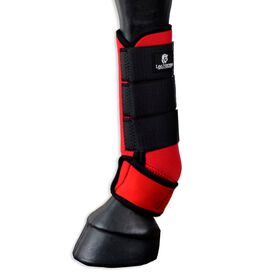 Guarnicioneria Los Nietos Protector Softopren Set De Un Par Color Rojo Equipamiento Para El Caballo 