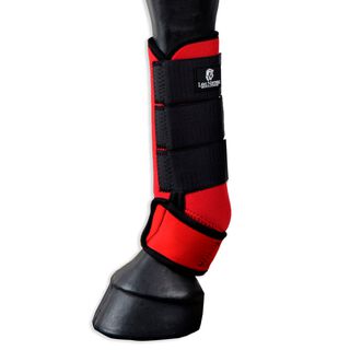 Guarnicioneria Los Nietos Protector Softopren Set De Un Par Color Rojo Equipamiento Para El Caballo 