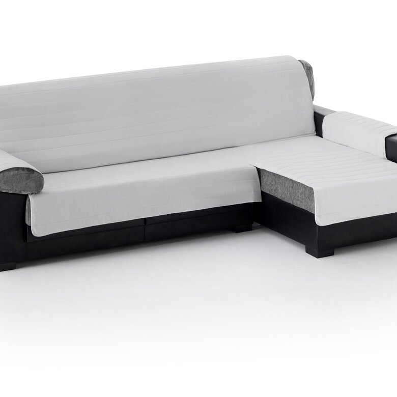 Cubre Sofa Acolchado Chaise Longue Derecho color Gris Claro, , large image number null