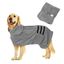 Nobleza Albornoz para Perros con Velcro, Superabsorbente y de Secado rápido, Albornoz de Microfibra para Todos los Gatos y Perros, Toalla Suave para Perros (S Gris), , large indicador imagen numero 12
