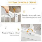 PawHut barrera de seguridad color blanco para mascotas, , large image number null